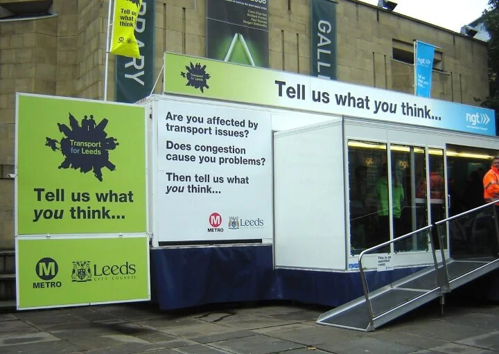 Temporary spaces usually work better when each sign has a defined purpose